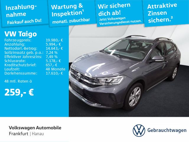 Volkswagen Taigo 1.0 TSI Life Navi LED Heckleuchten Sitzhei