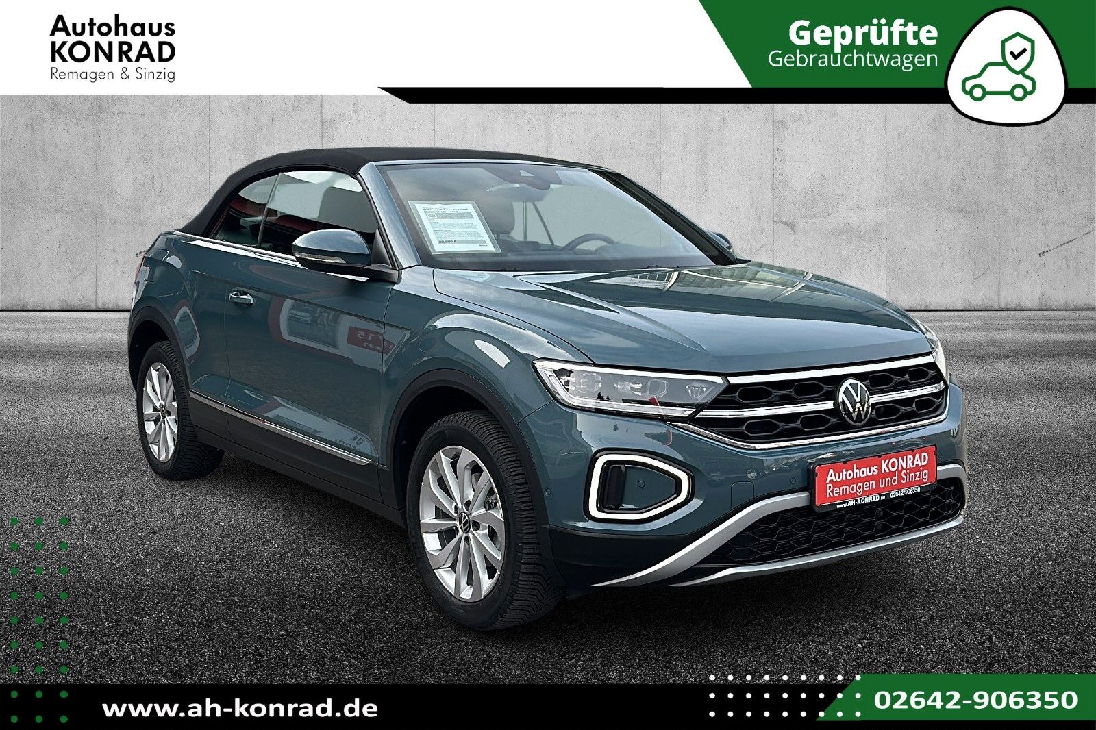 Fahrzeugabbildung Volkswagen T-Roc Cabriolet Style+LED+Navi+AHK