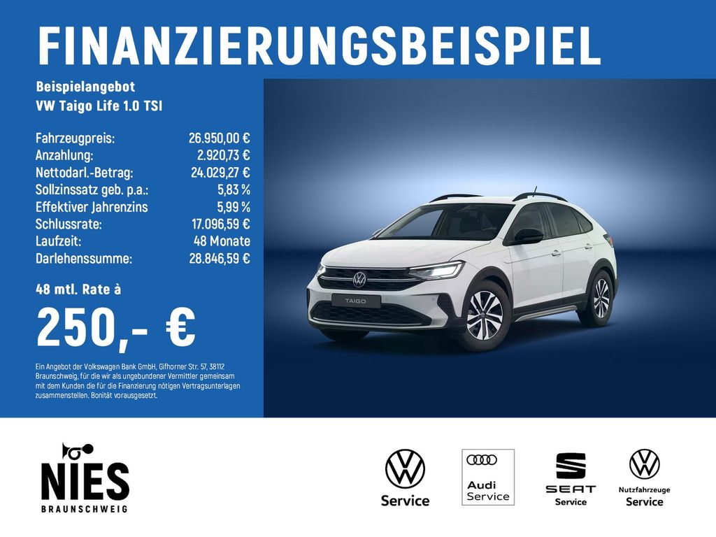 Taigo Life 1.0 TSI LED+ACC+RearView