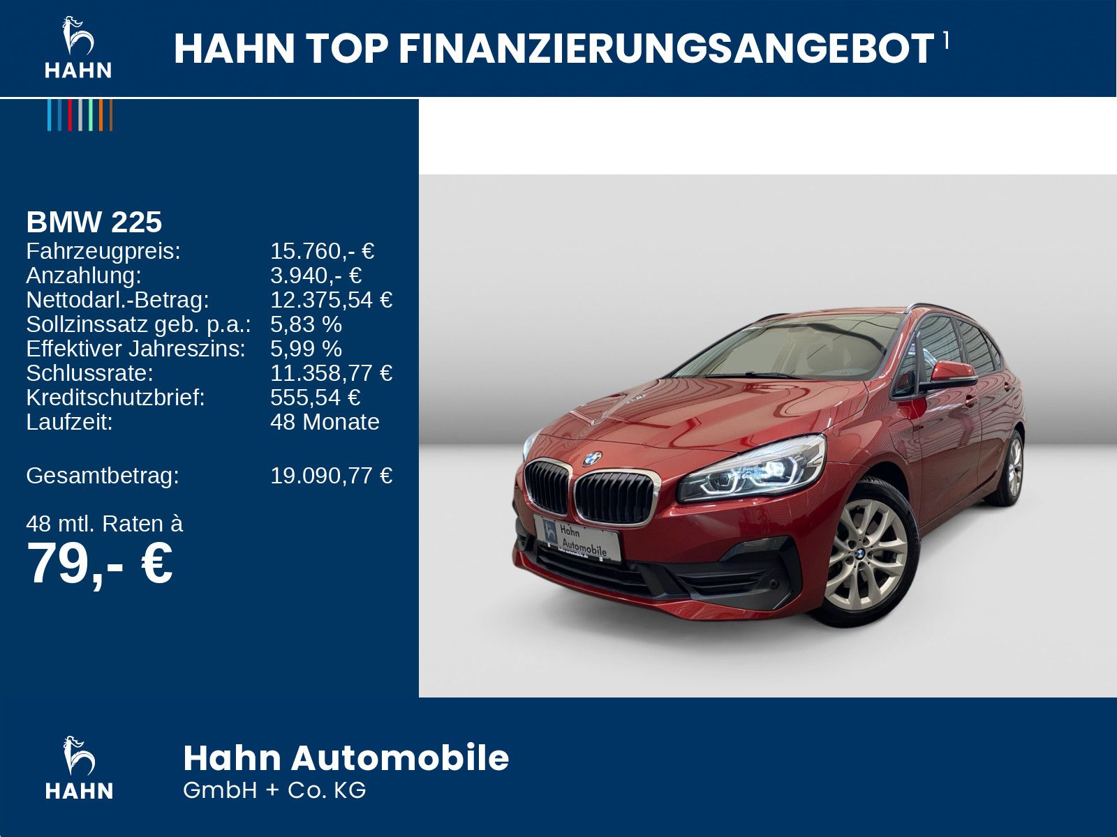 BMW 225 2er Active Tourer - 225xe Advantage Navi Pan imagem 2