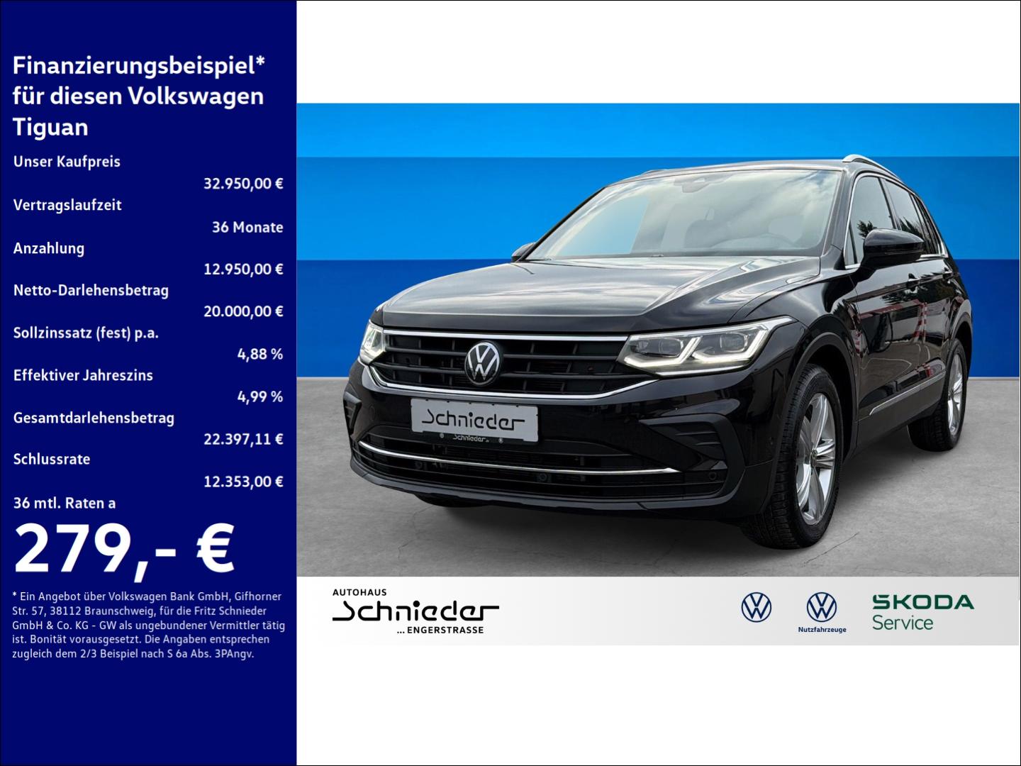Volkswagen Tiguan 2.0 TDI Move Rear View AHK Matrix-LED