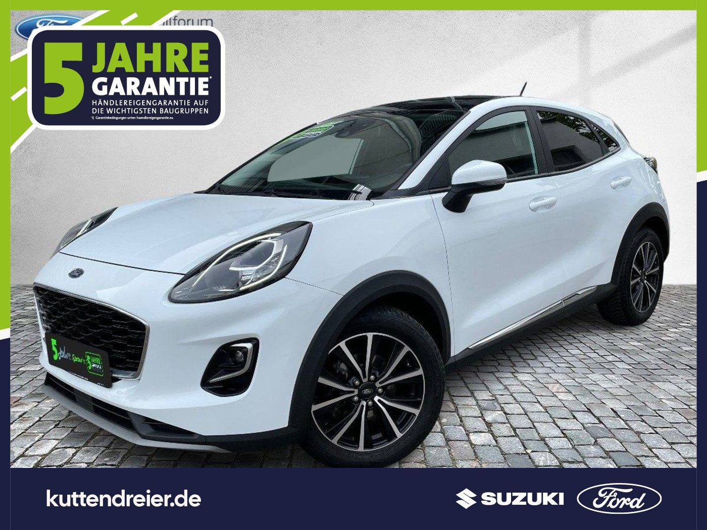 Ford Puma Titanium Glasdach AHKabn. LED Navi PDC SHZ