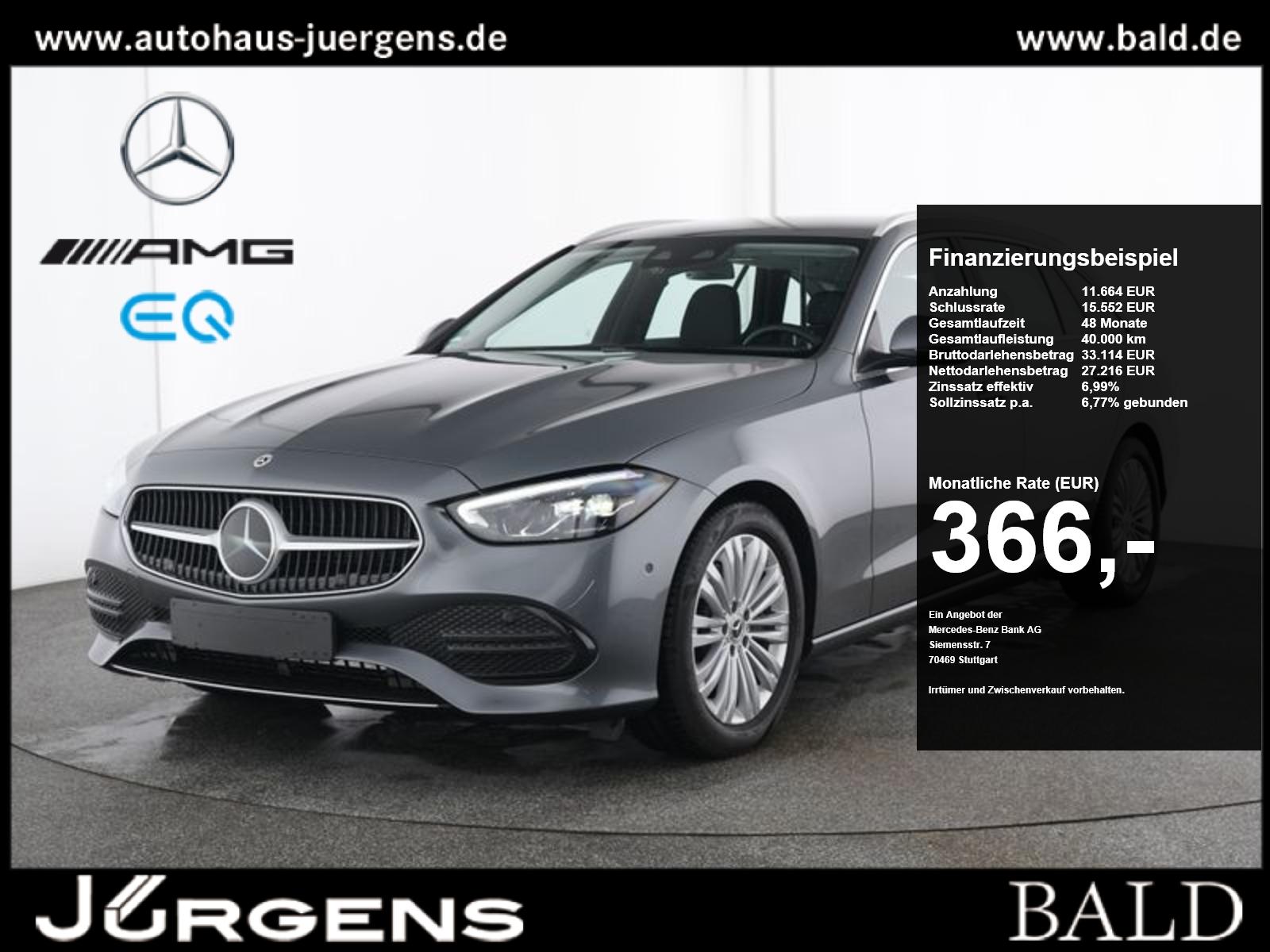 Mercedes-Benz C 200 T Avantgarde/LED/Cam/AHK/Fahrassist+/SHZ