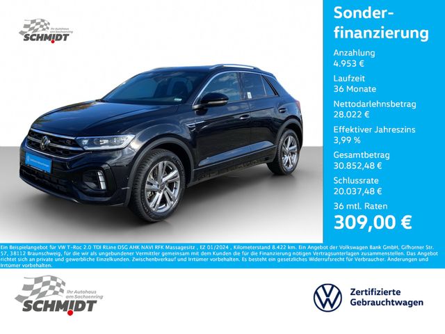 Volkswagen T-Roc 2.0 TDI RLine DSG AHK NAVI RFK Massagesitz