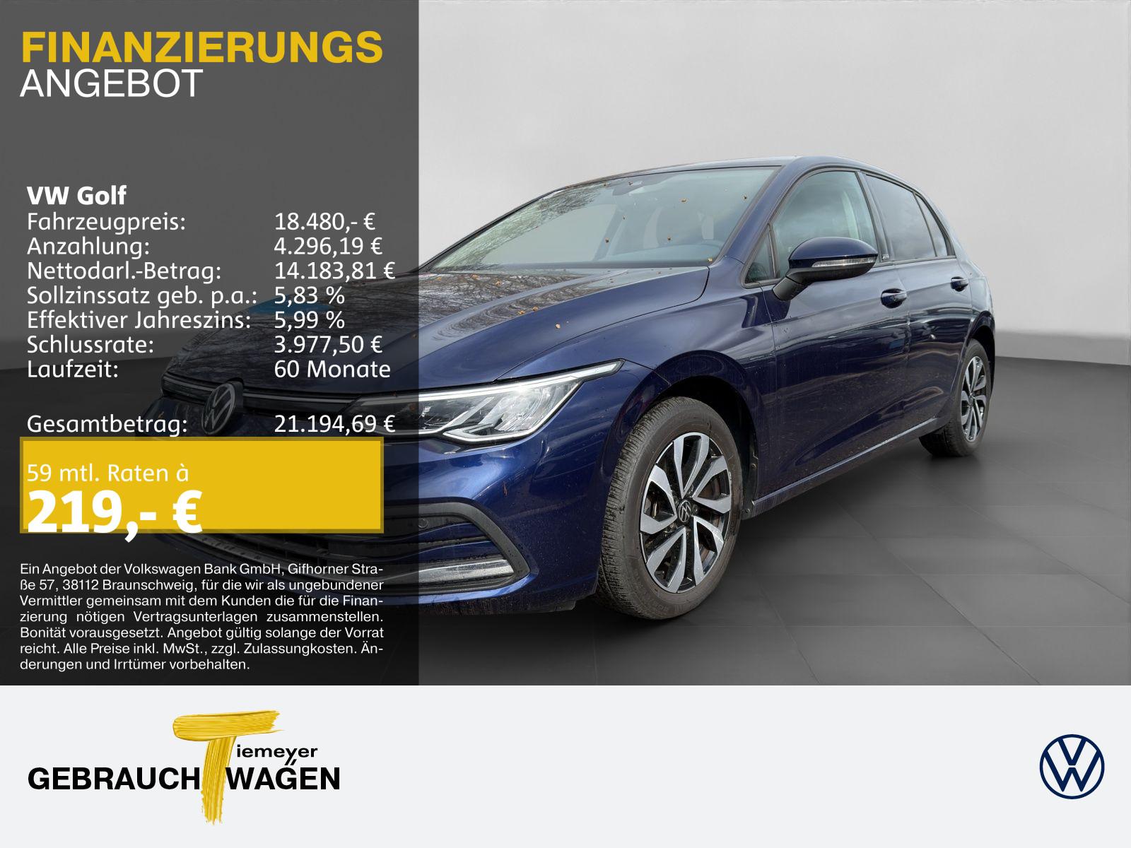 Volkswagen Golf 2.0 TDI DSG ACTIVE NAVI AHK LED SHZ