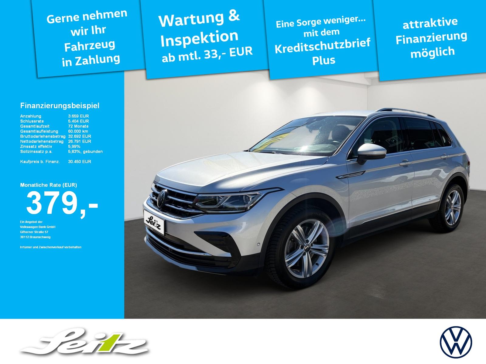 Volkswagen Tiguan 2.0 TSI 4-Motion DSG Elegance *AHK*MATRIX