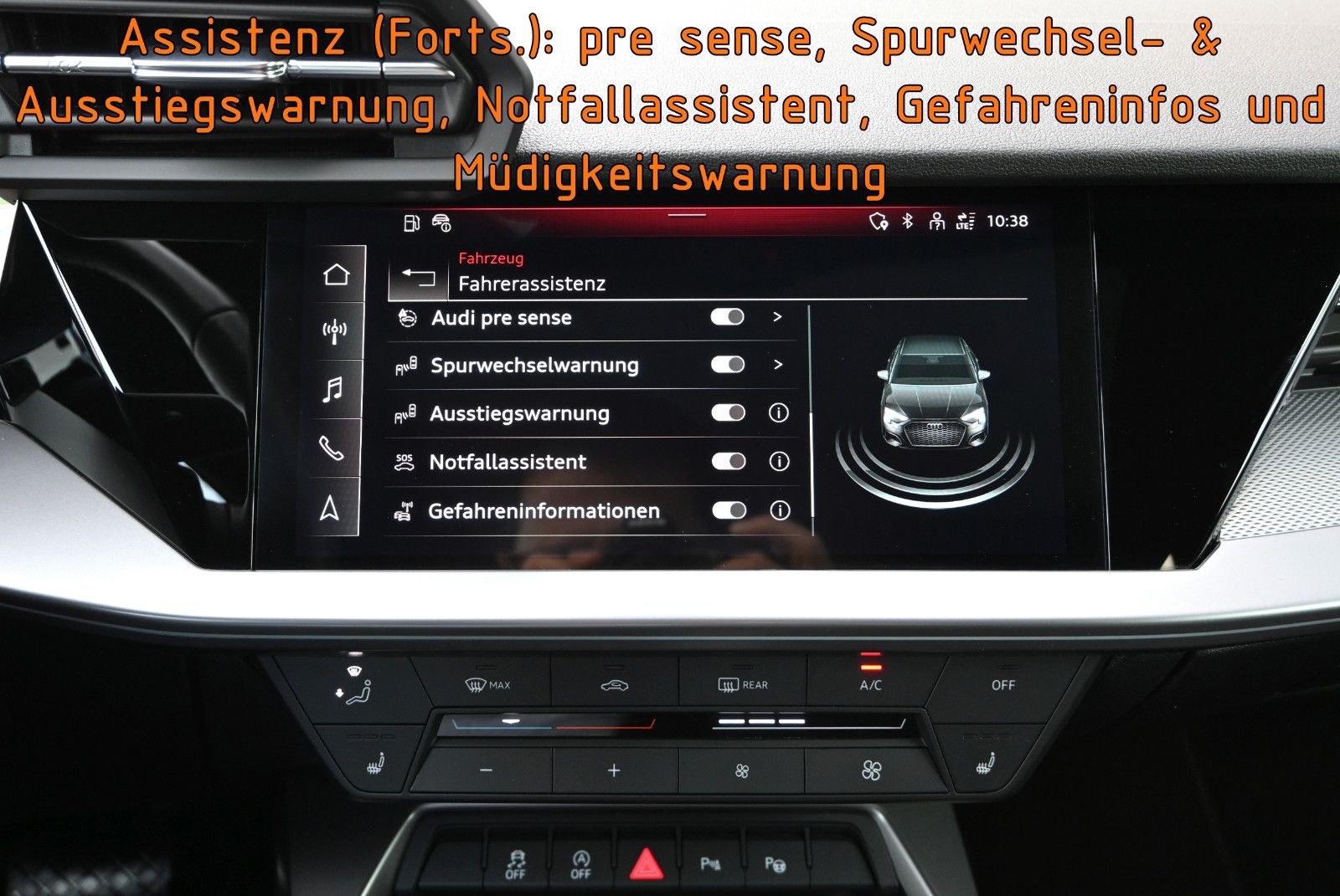 Fahrzeugabbildung Audi A3 35 TFSI S tro. Limousine °ACC°PANO°HEAD-UP°