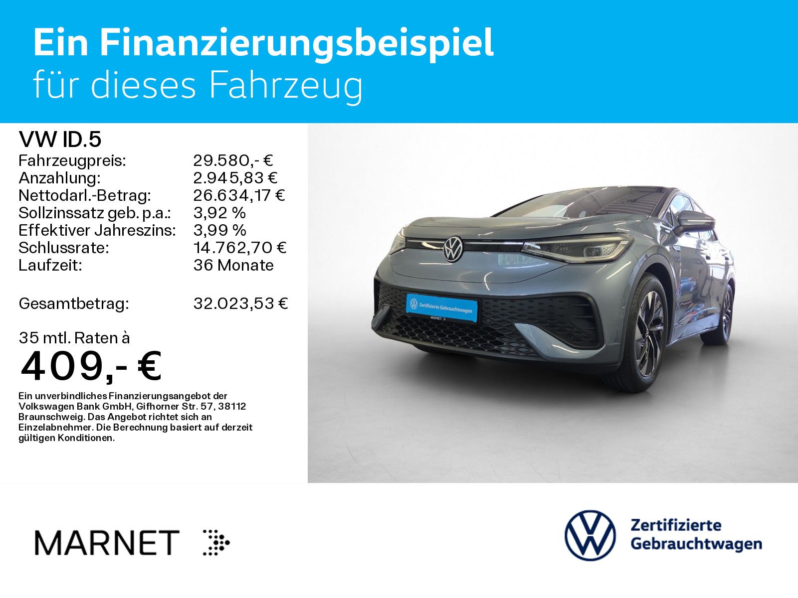 Volkswagen ID.5 Pro* Navi*Wärmep.*IQ-Light*Keyless*Kamera*S imagem 2