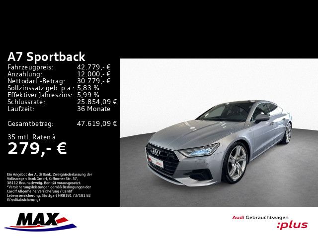 A7 Sportback 55 TFSI QUAT S LINE LED+PANO+LEDER+