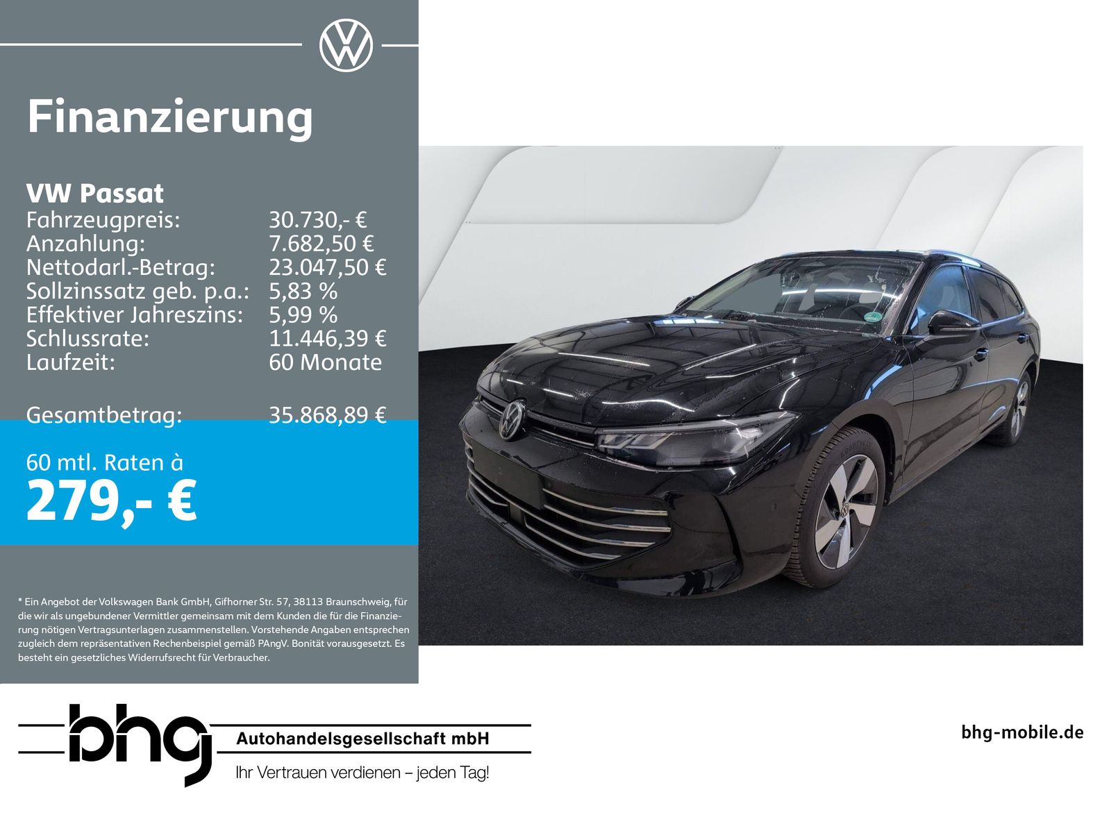 VW Passat Business 1,5 eTSI OPF DSG