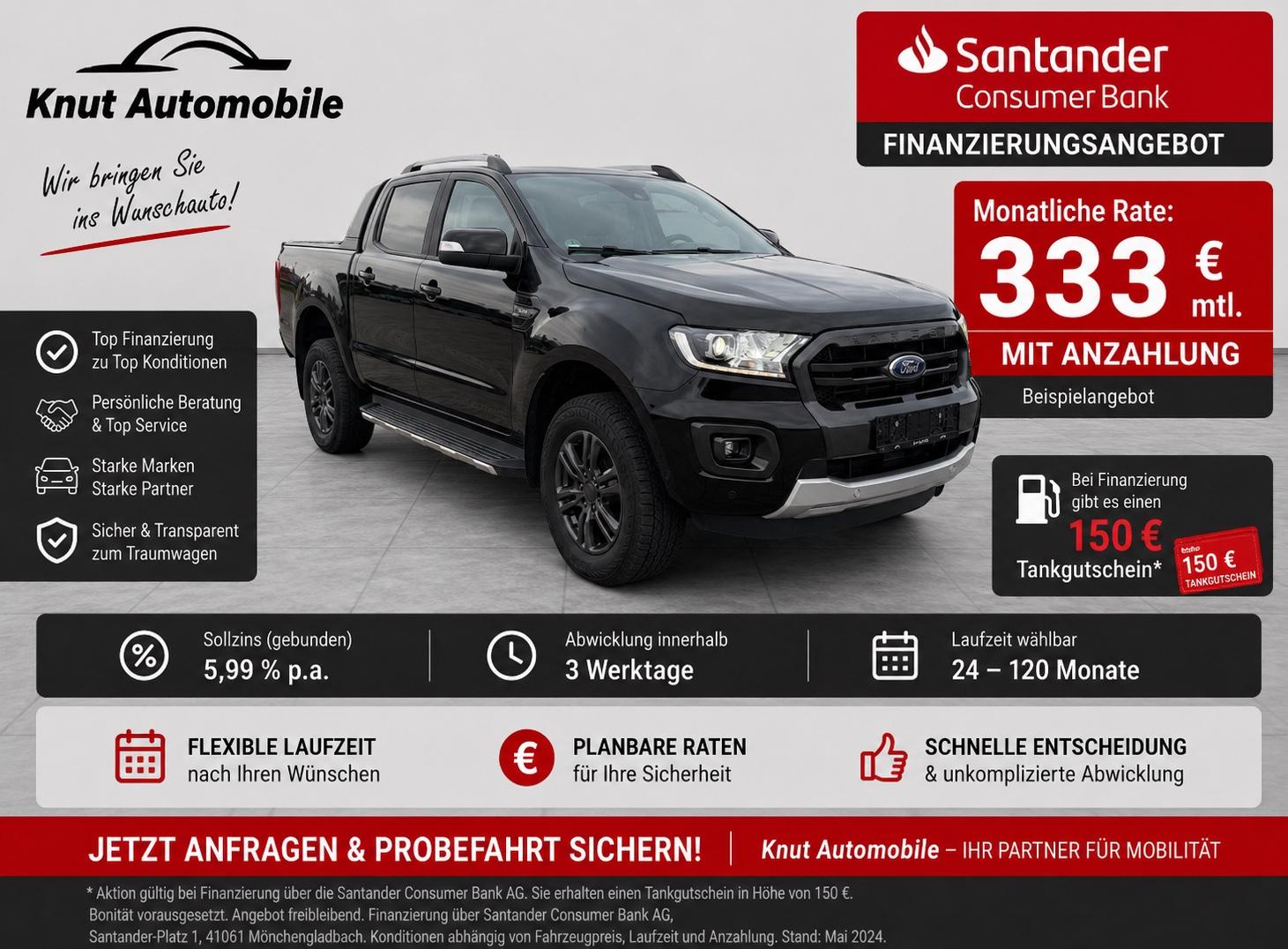 Ford Ranger Wildtrak DoKa 2.0 4x4*AHK*Navi*Leder*VOLL