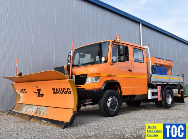 Mercedes-Benz Vario 818 DA 4x4 Allrad  DoKa Streuer Pflug