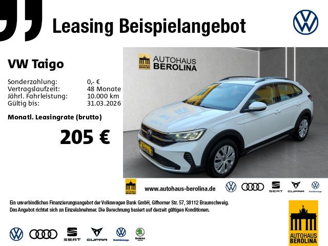 Volkswagen Taigo 1.0 TSI Life *NAV*App-Connect*PDC*LED*SHZ*