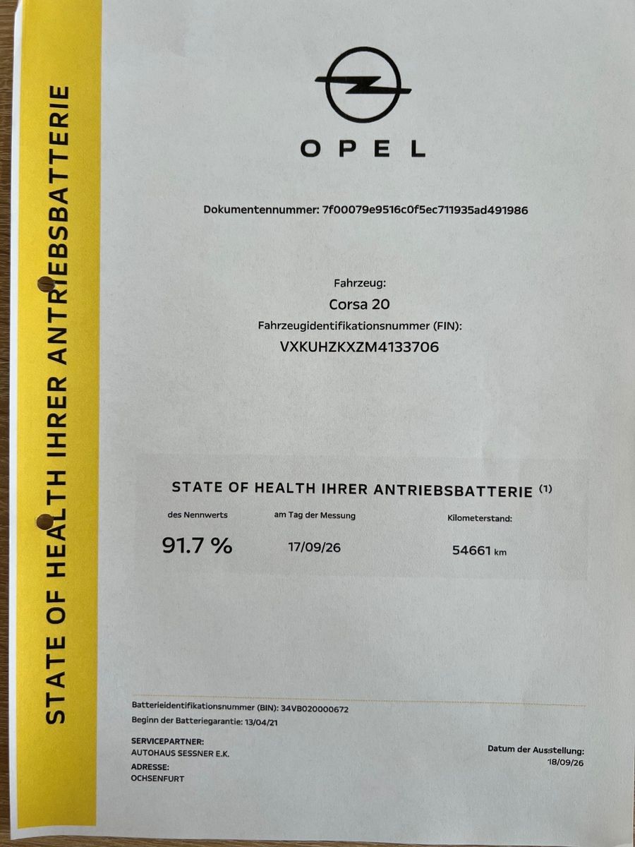 Opel Corsa F e LED/Klimaaut./PP m.K./