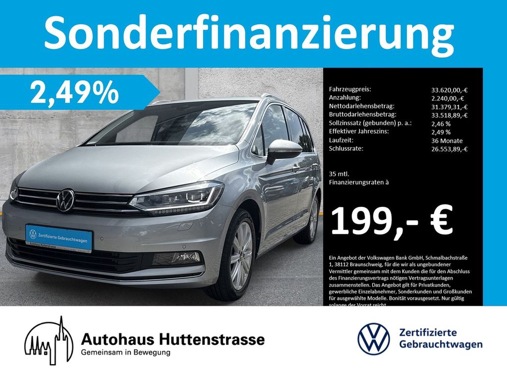 Volkswagen Touran 2.0 TDI DSG Highline 7-Si. LED KAMERA AHK