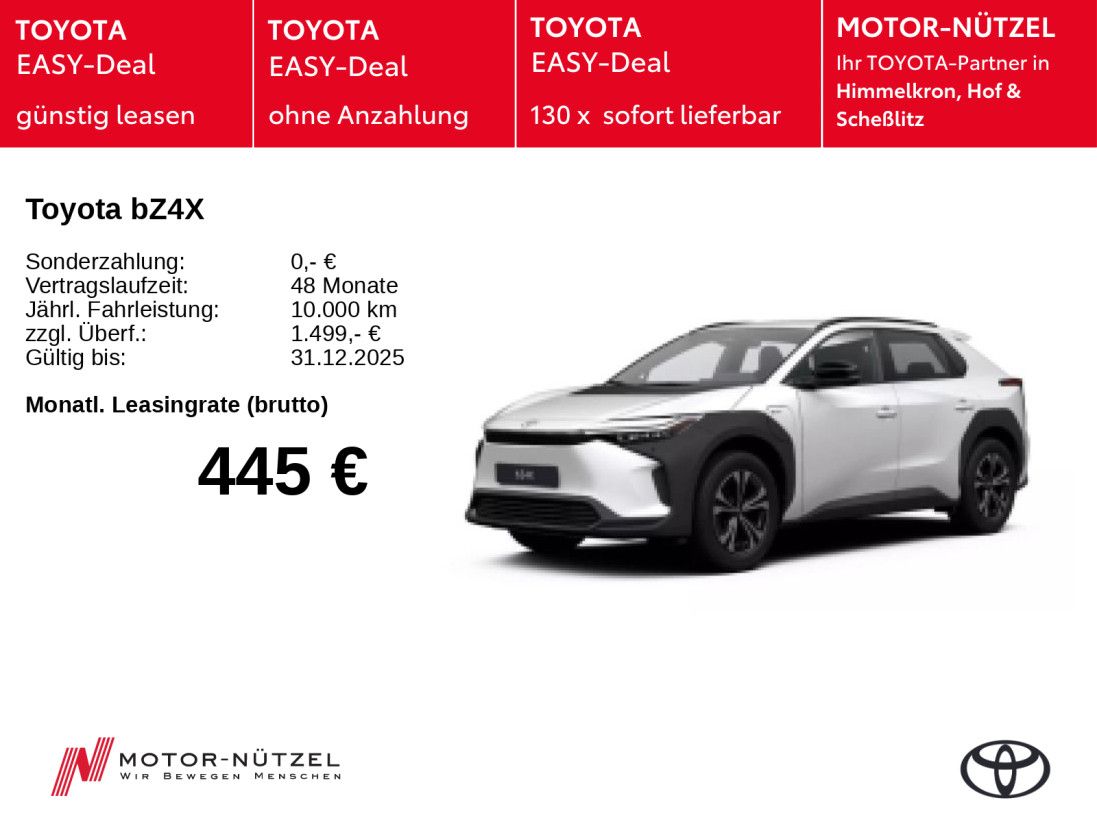 Toyota bZ4X Teamplayer - SOFORT VERFÜGBAR