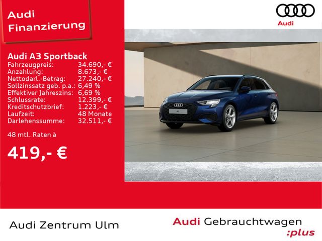 Audi A3 Sportback advanced 30 TDI S tronic AHK NAV+