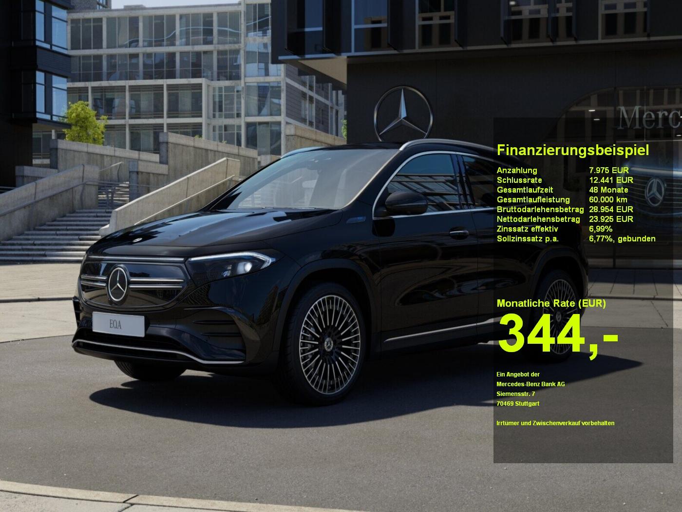 Mercedes-Benz EQA 250 AMG+MBUX+Memory+Ambiente+Burmester+PANO