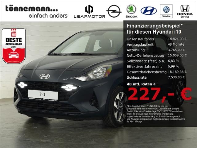 Hyundai i10 FACELIFT TREND AT+NAVI+RÜCKFAHRKAMERA+SITZ-/