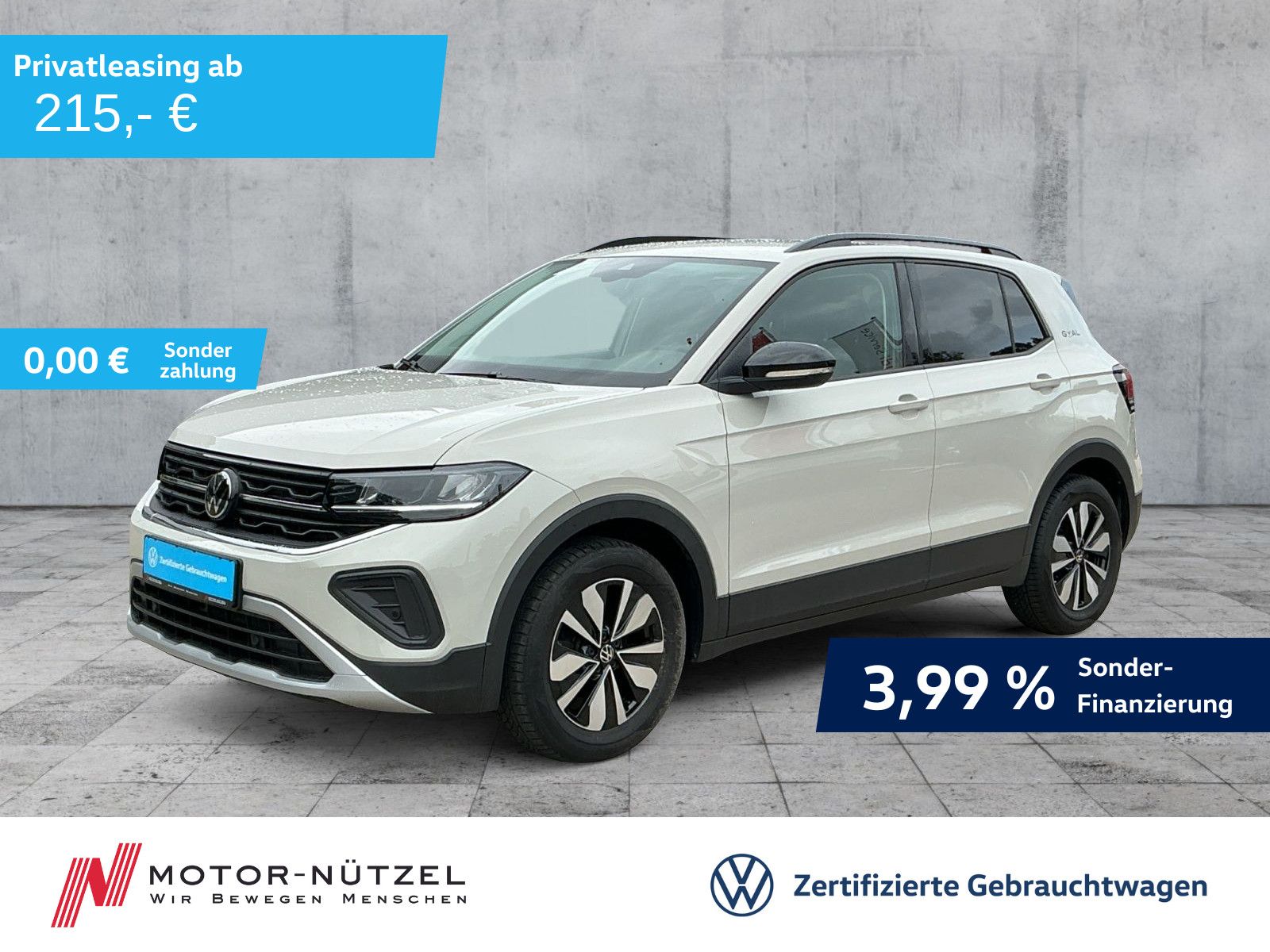 Volkswagen T-Cross 1.0 TSI GOAL 5JG+LED+APP+AHK+ACC+SHZ+DAB
