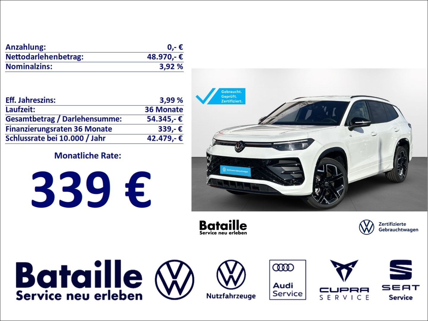 Volkswagen Tayron 2.0 TDI 4M R-Line AHK Pano Navi DCC ACC foto 1