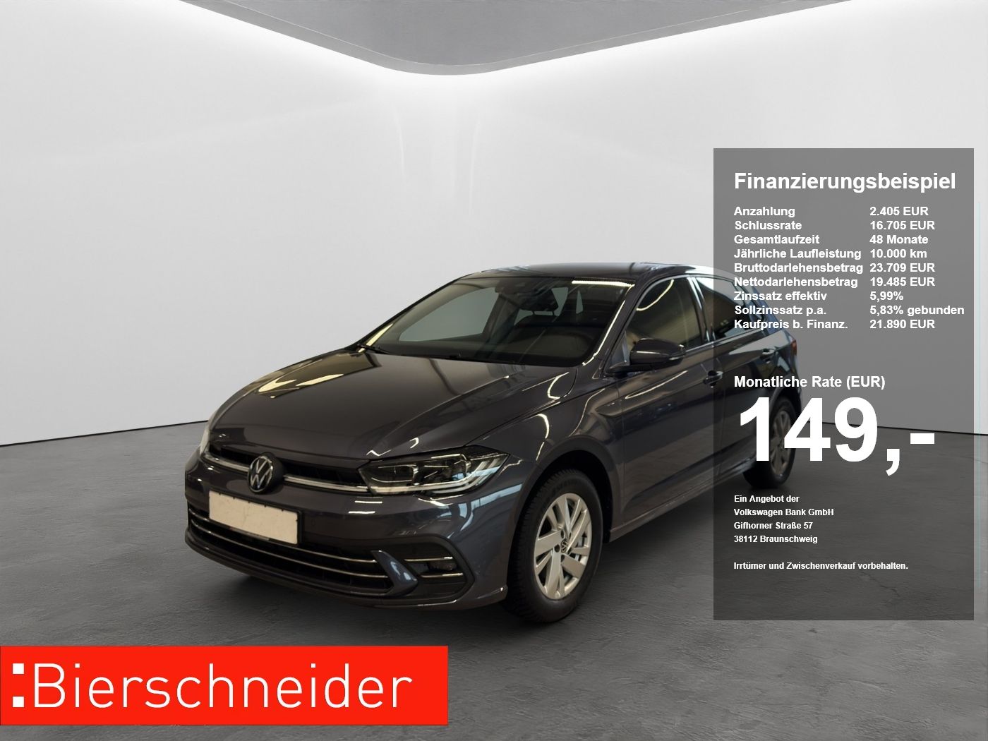 Volkswagen Polo1.0 TSI DSG Style IQ. LIGHT NAVI SHZ RÜCKFAH