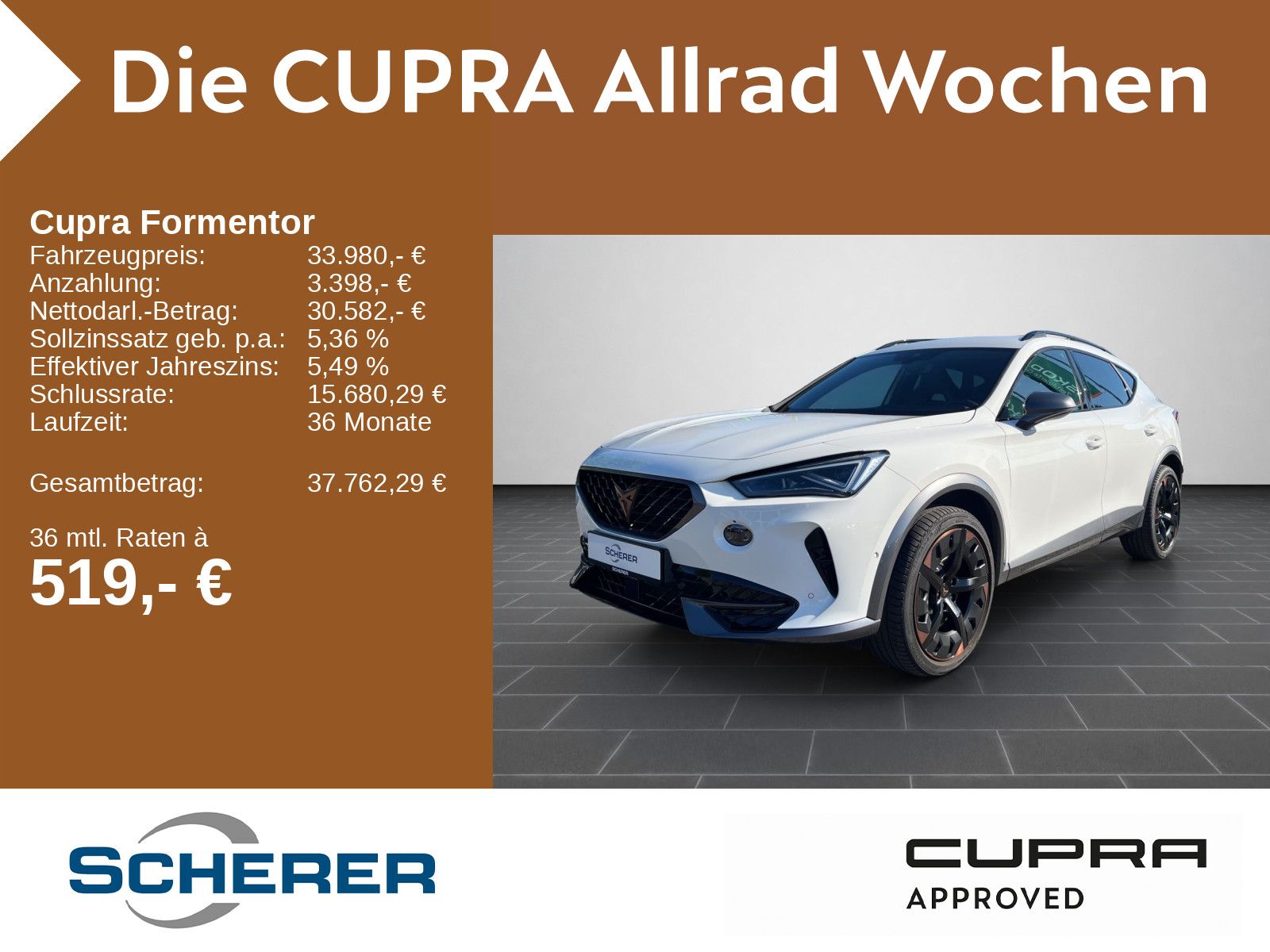 Cupra Formentor VZ 2.0 TSI 4Drive Navi, Matrix-LED, Be