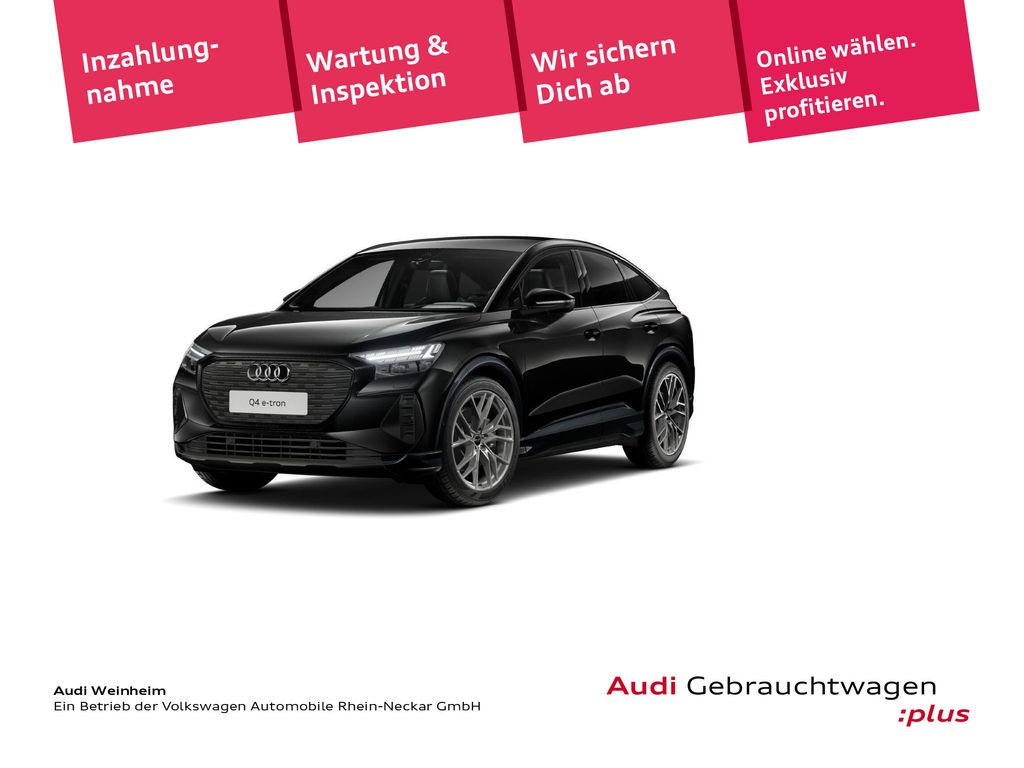 Audi Q4 40 e-tron Sportback S-Line Matrix Sonos Black