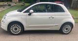 Fiat Weißer Fiat 500 mit rotem Verdeck - Fiat 500: Weis