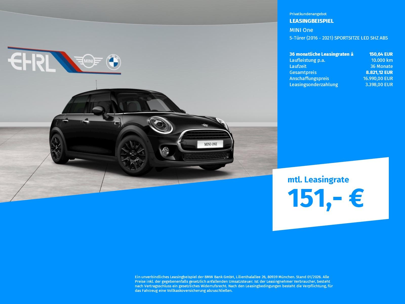MINI One 5-Türer (2016 - 2021) SPORTSITZE LED SHZ ABS