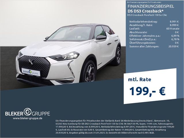 DS Automobiles DS3 Crossback PureTech 130 So Chic