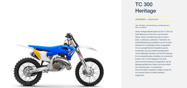 Husqvarna TC 300 Heritage 2025