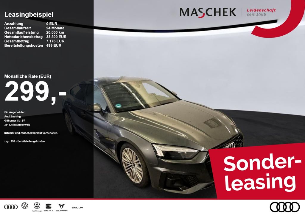 Audi A5 Sportback S line 50 TDI quatt Matrix RearView