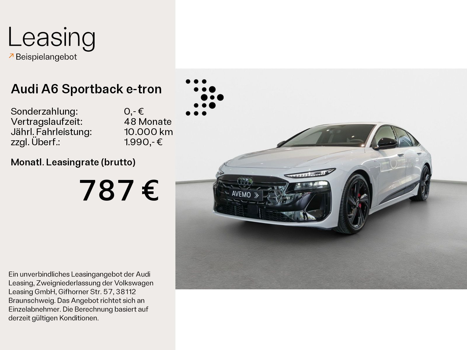 Audi A6 Sportback e-tron perf. S line - Modell 2026