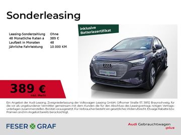 Audi Leasingangebot: Audi Q4 e-tron 45 ACC LED Navi Sitzh. Wärmepumpe 360°