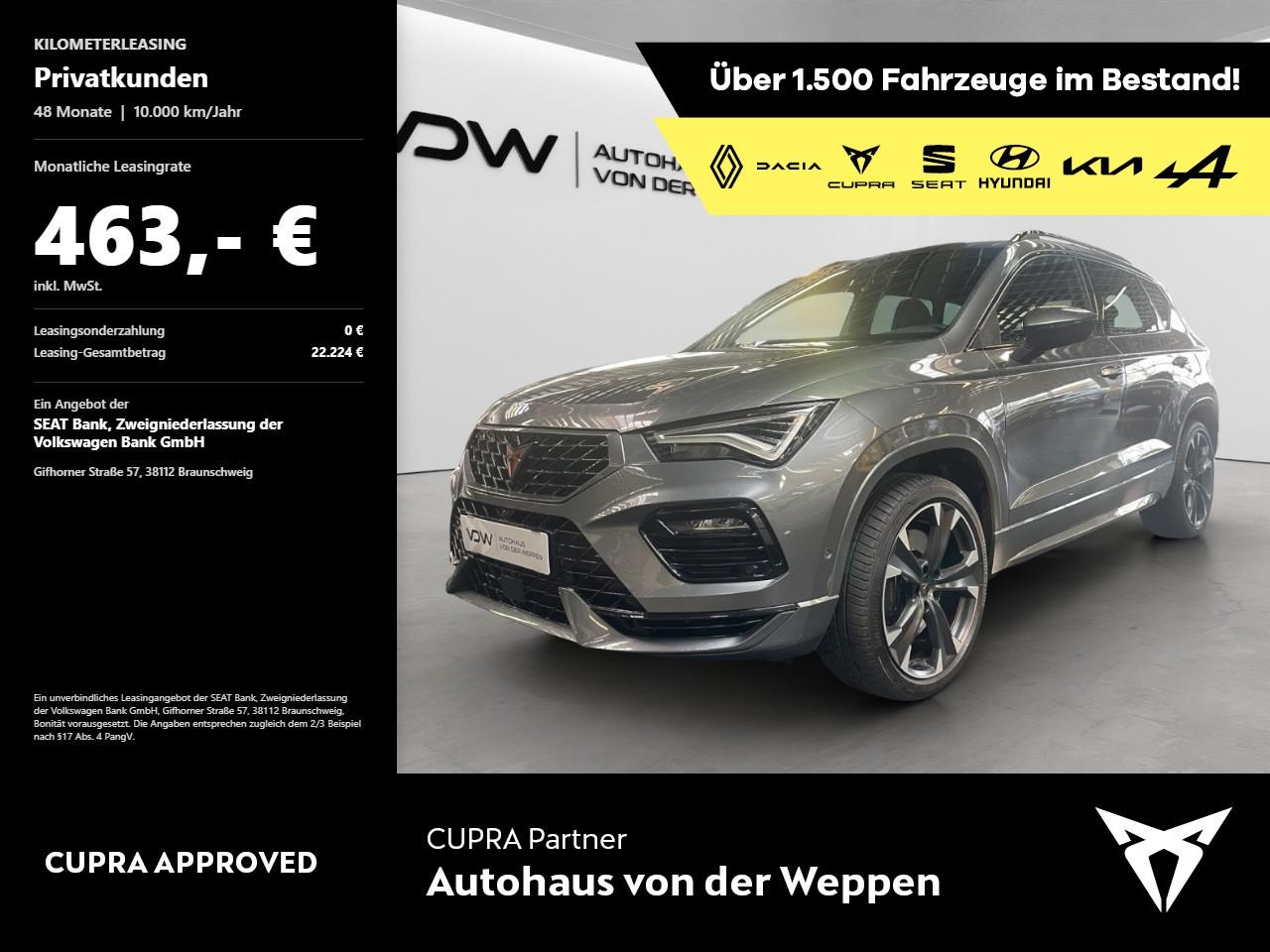 Cupra Ateca VZ 4Drive 2.0 TSI Navi Kamera SHZ Klima