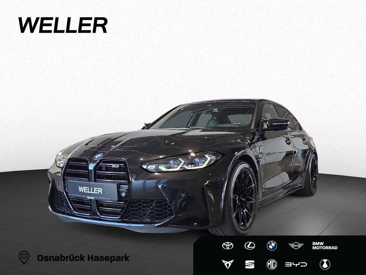 BMW M3 Comp. Limo LASER,GSD,H/K,HUD,KomfZu,Da,Tempo