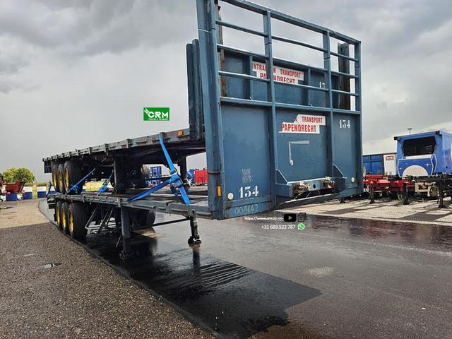 Groenewegen 3 AXLE FLATBED HEAVY DUTY BPW DRUM APK 15-04-202