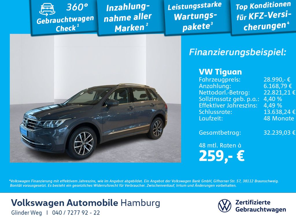 Tiguan 2.0 TDI Life DSG LM17 AHK Navi