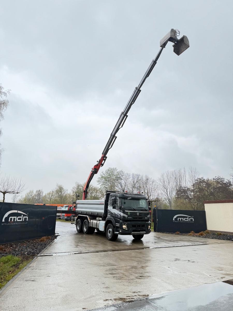 Volvo FMX 420 Kipper 6x4 Kran 18m FUNK Bordmatik