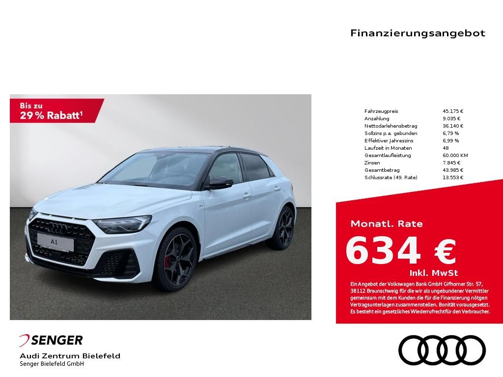 A1 Sportback S line 40 TFSI S Plus+Optik Paket