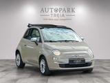 Fiat 500 Cabrio PopStar (KLIMA-PDC-BT-TÜV) - mit Benzin-Antrieb: Beige, Schiebedach, Cabrio