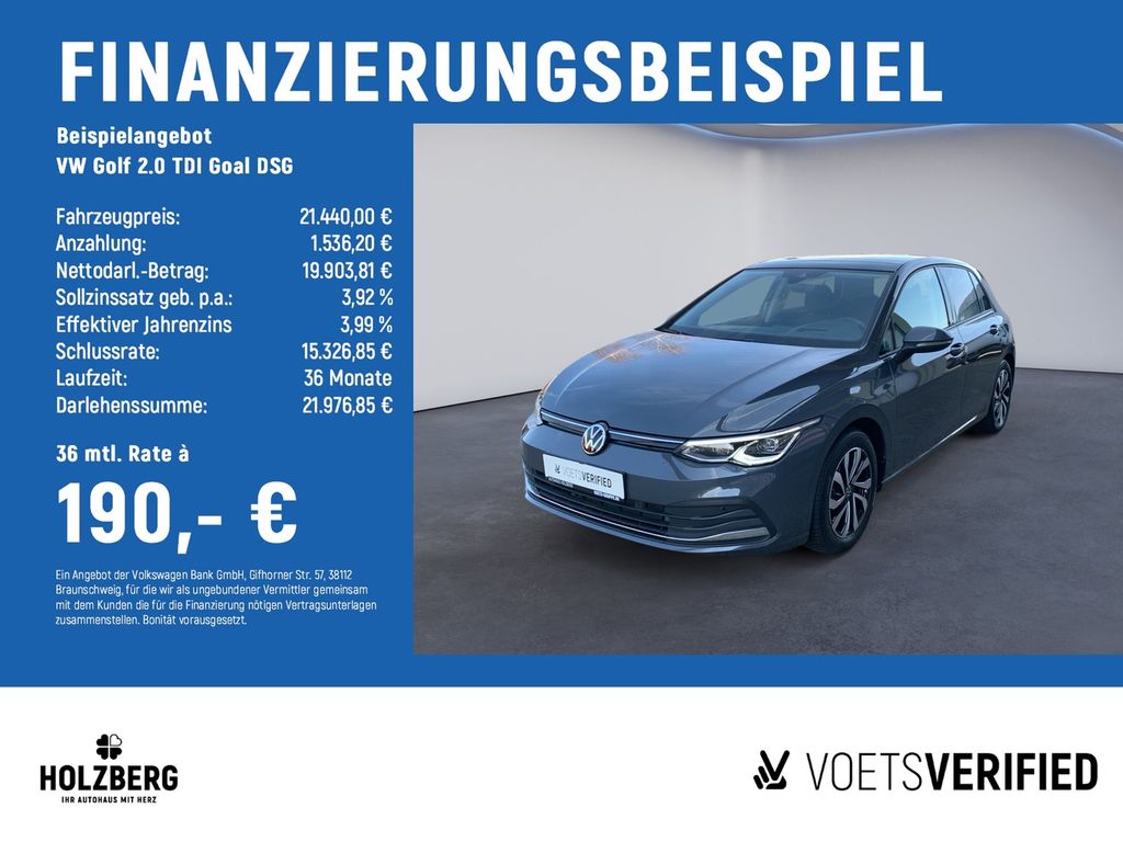 Golf 2.0 TDI Goal DSG PANO+AHK+HUD+MATRIX