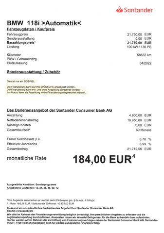 Fahrzeugabbildung BMW 118 i Advantage >AUT/NAVI/LED/SHZ/PDC<