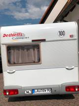 Dethleffs Camper 440 mit Mover und Sonnensegel  - Wohnwagen mit Sonnensegel