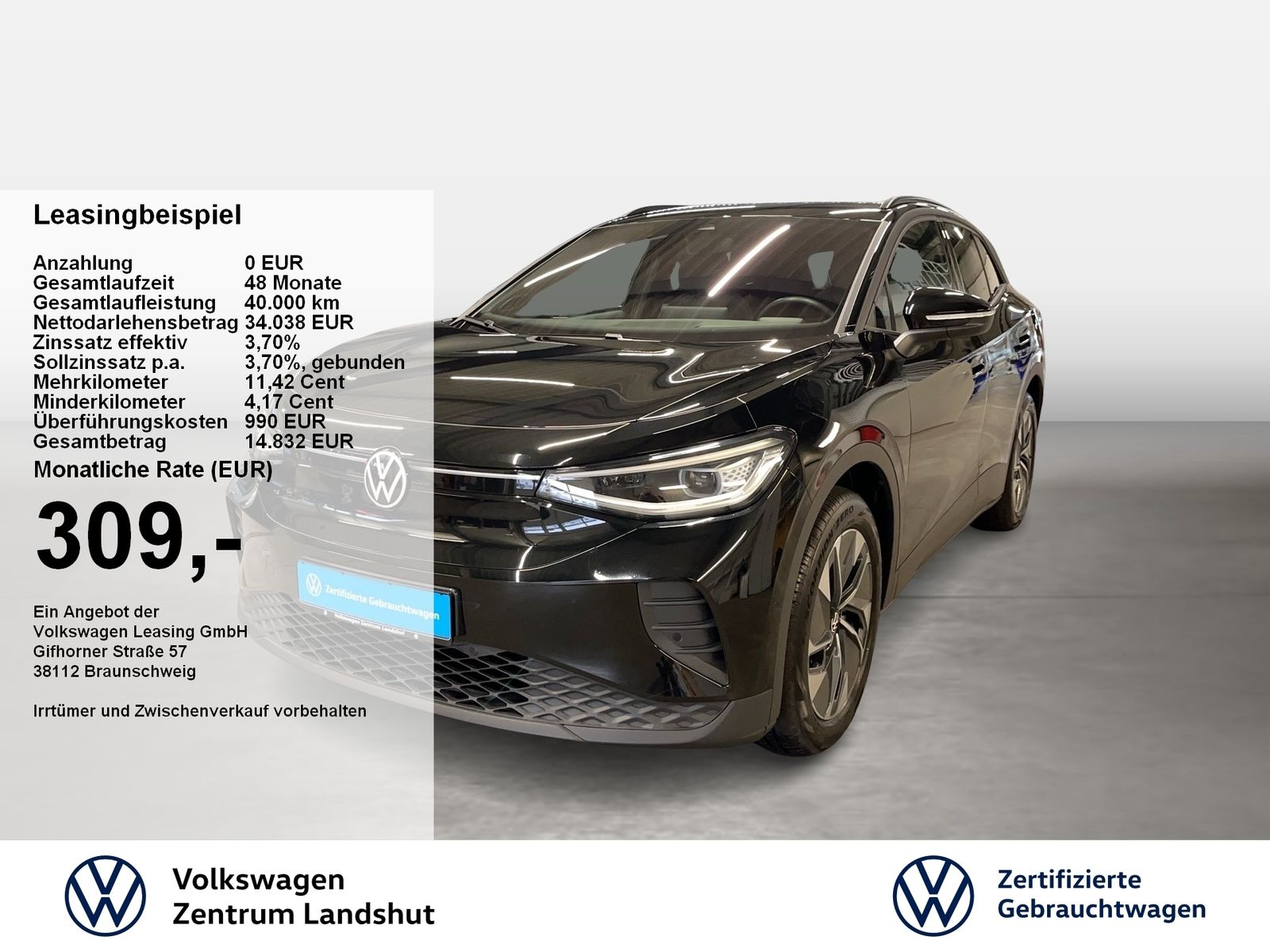 Volkswagen ID.4 Pure 2xKlima ACC AUT Akustikglas HUD Kam.