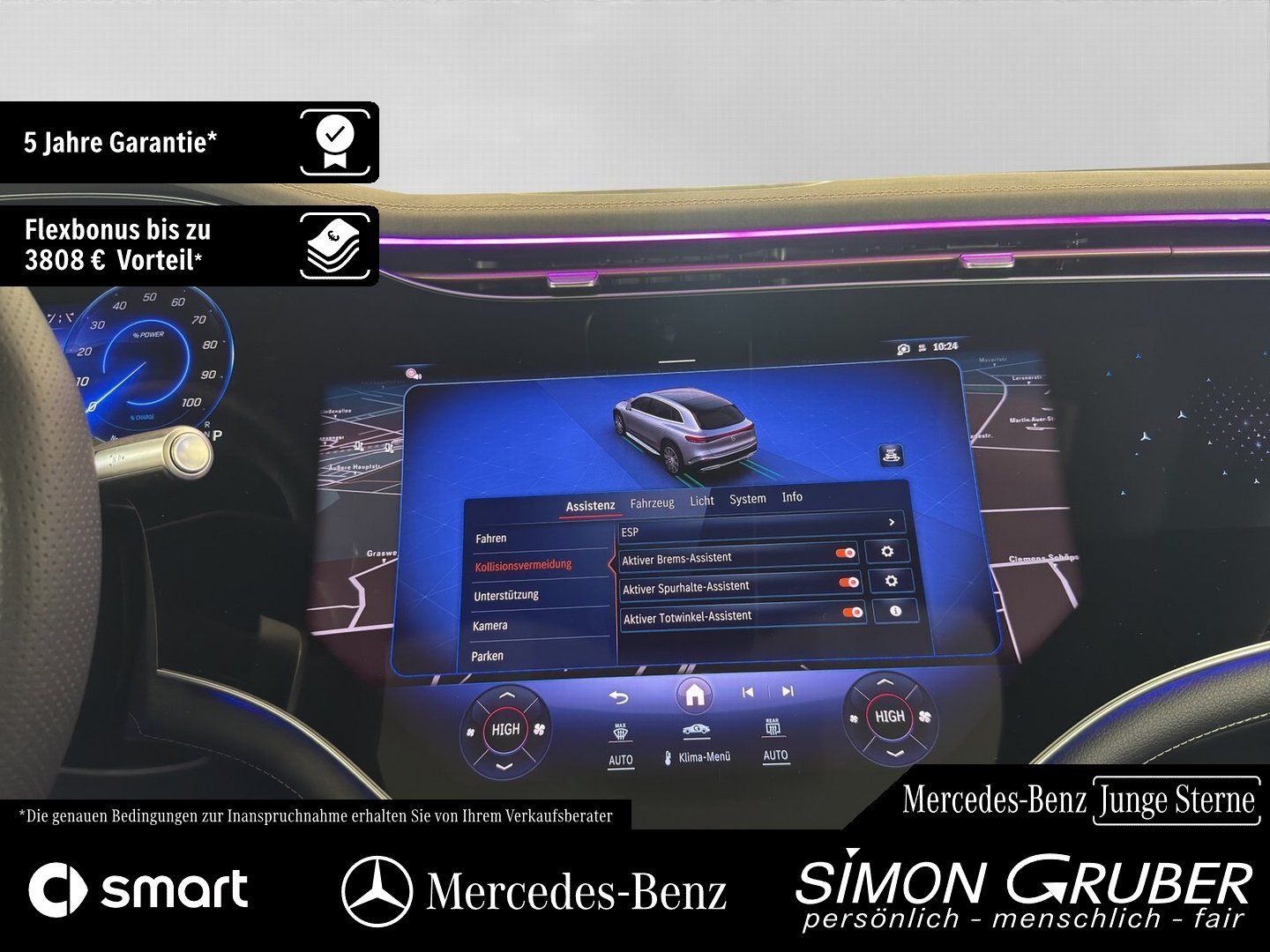 Fahrzeugabbildung Mercedes-Benz EQS 450+ SUV AMG Massage Sitzklima AHK 118Kwh