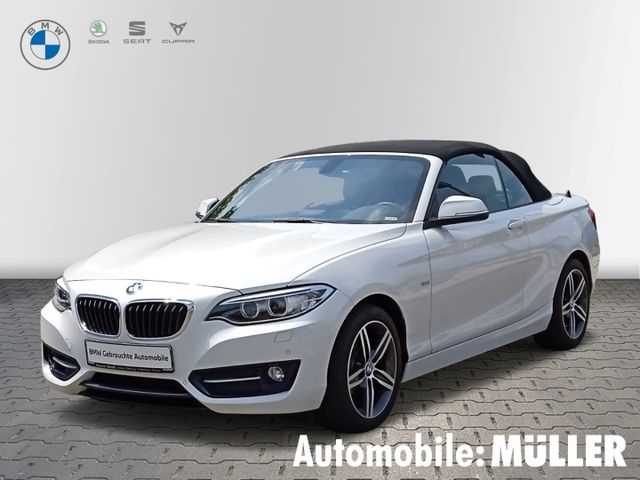 BMW 218 i Sport Line  Cabrio Navi Leder Soundsystem 