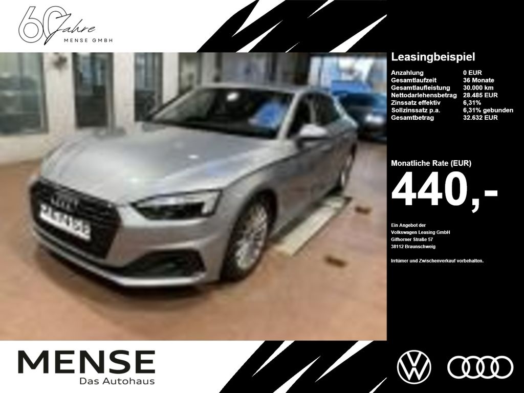 Abbildung Leasingangebot Audi A5 Sportback 35 TDI S tronic Matrix|CarPlay|AHK
