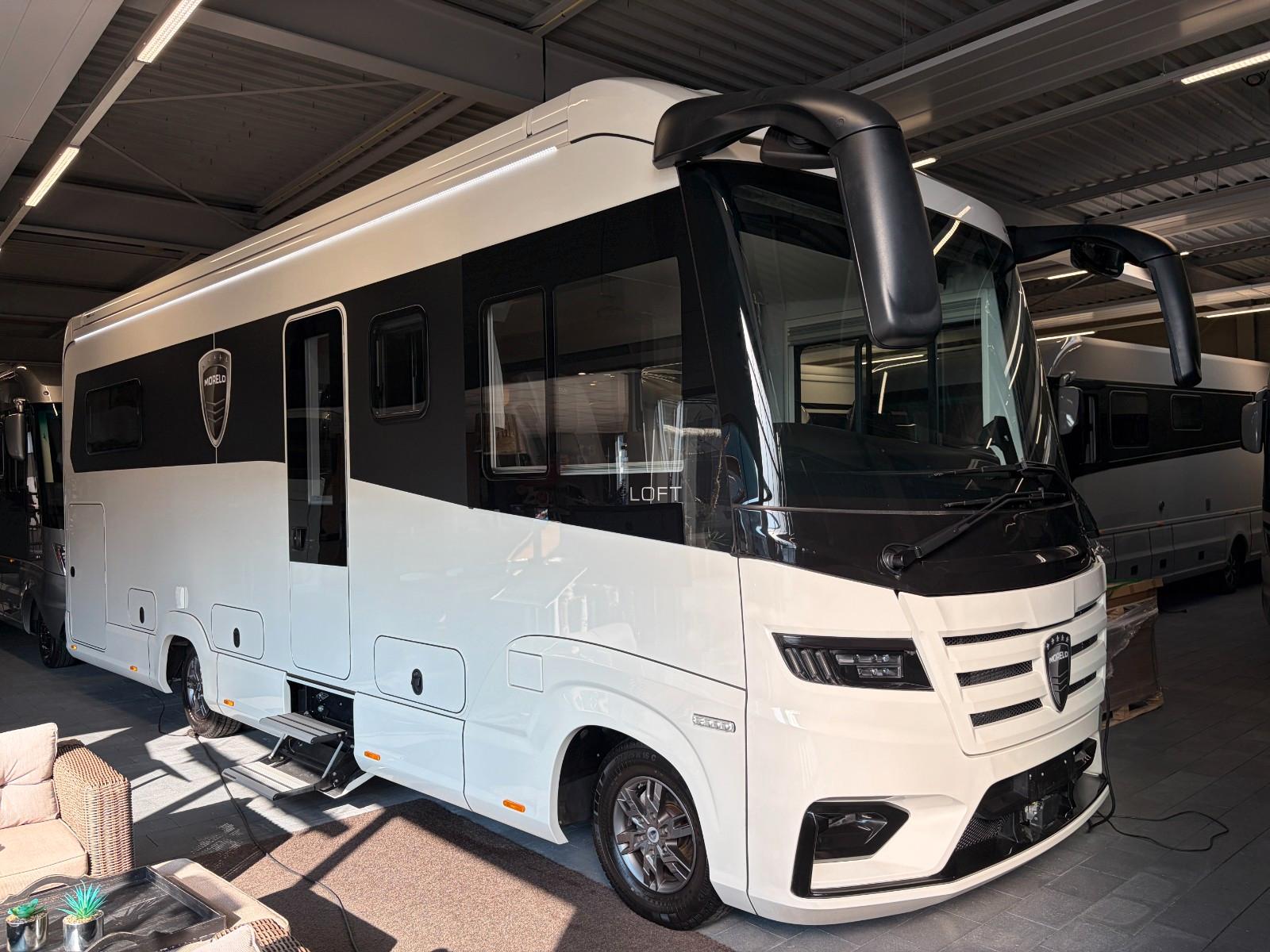 Morelo Loft 82M Luftfeder Hubstutzanlage Hubbett Leder